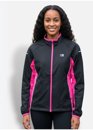 Куртка вітровка спортивна, англійського бренда, karrimor running black/pink. 40 евро