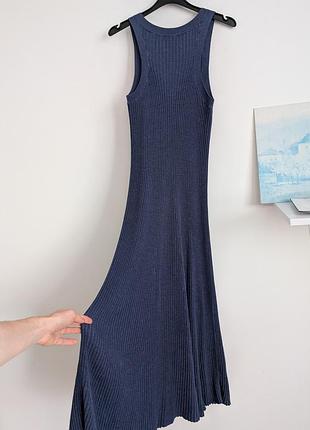 Плаття майка в рубчик із віскічкою massimo dutti, m