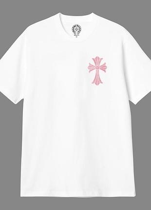 Футболка chrome hearts білого кольору