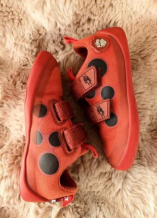 Босоноги кроссовки affenzahn cotton lucky ladybug, размер 27