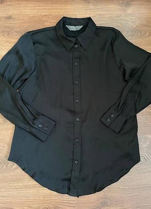Атласная женская рубашка
