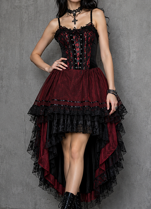 Готическое платье-корсет mygothicshop в стиле vampire/gothic lolita размер m-l