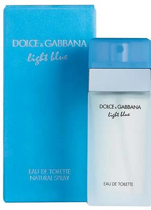 Жіноча туалетна вода dolce & gabbana light blue 100 мл з магнітною стрічкою