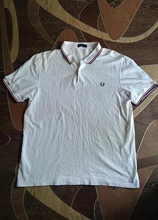Футболка біла поло fred perry розмір xxl