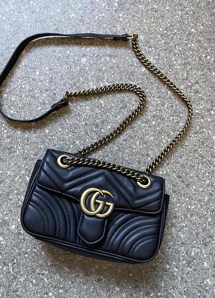 Сумочка gucci marmont mini shoulder bag