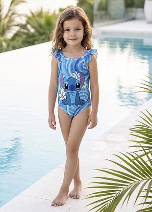 Купальник цельный голубой stitch  вік 5-6  лет