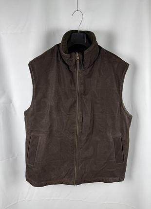 Кожаная жилетка massimo dutti двухсторонняя
