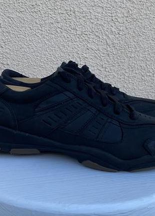 Skechers чоловічі шкіряні полегшені кросівки чорні осінь оригінал 43 44 розмір