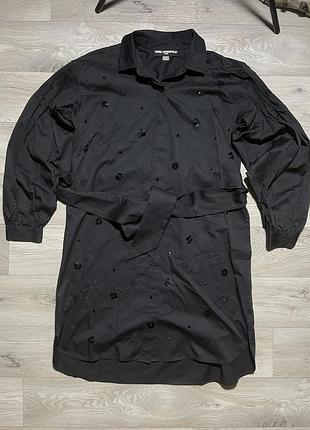 Оригінальна сукня karl lagerfeld paris shirt dress чорна, us 4, стан відмінний