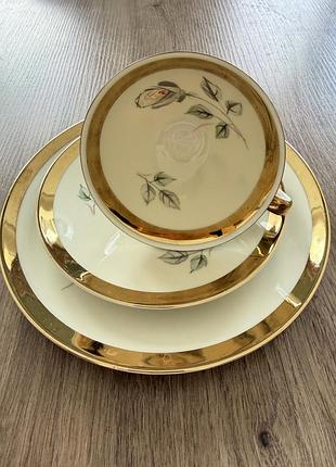 Чайне вінтажне тріо від winterling bavaria porcelain порцеляна, вінтаж