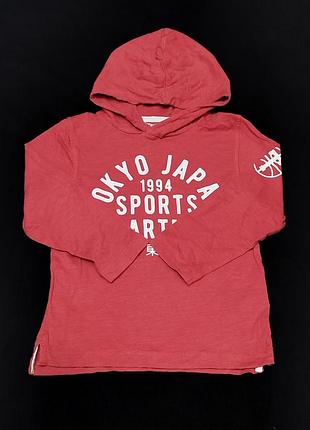Легкое хлопковое худи h&m 110-116р 8021 т