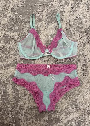 Комплект білизни жіночий victoria’s secret 70d