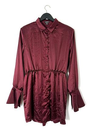 Коротка сукня з довгим рукавом boohoo