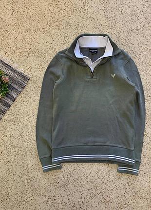 Чоловічий светр emporio armani vintgae classic sweater + polo casual streetwear old money m size