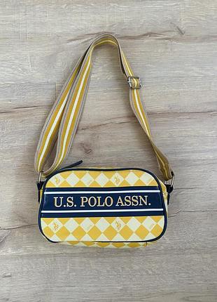 Сумка крос боді u.s. polo assn жовта