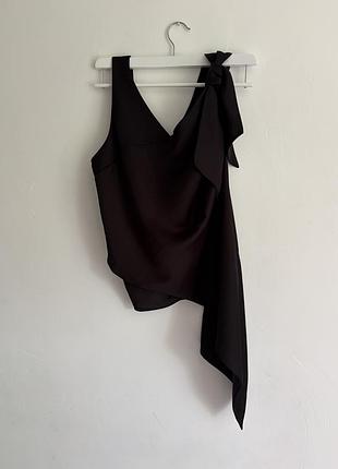Майка топ блуза асиметрія розмір l 40 karen millen нова
