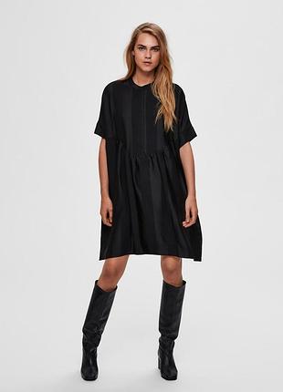 Selected femme сатинова сукня оригінального крою р.36
