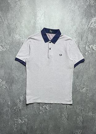 Vintage винтажная футболка поло fred perry фред перри big logo size m размер м