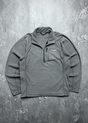 Vintage винтажная флисовая кофта berghaus бергхаус big logo size m размер м