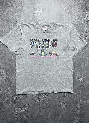 Vintage винтажная футболка supreme the frog суприм big logo y2k size l размер л