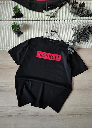 Хлопковая футболка оверсайз shein p xs-s