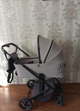 Дитяча коляска alfa crl-6507, колір feather grey