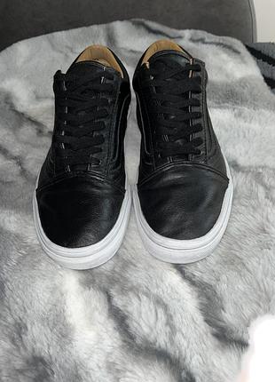 Шкіряні кеди vans old skool / ward (кожані ванси) — оригінал, розмір 41 (26.5 см)
