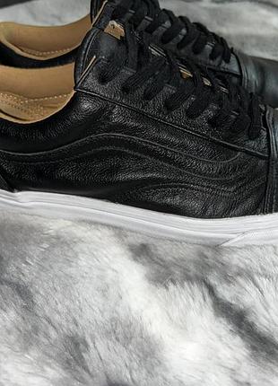 Шкіряні кеди vans old skool / ward (кожані ванси) — оригінал, розмір 41 (26.5 см)