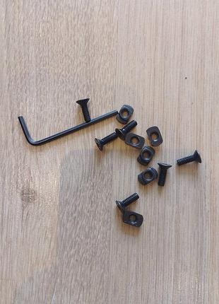 Винты м-lok с гайками и ключом для цевья magpul, планок пикатини винтики винтовки метилзы