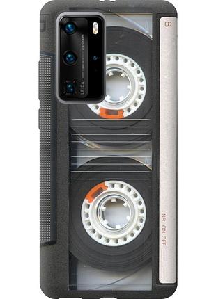 Чехол 2d пластиковый на телефон huawei p40 pro кассета "876t-1839-58250"