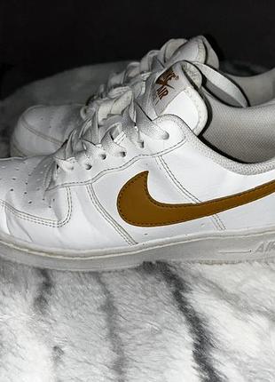 Шкіряні кросівки nike air force 1 low — оригінал