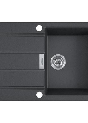 Кухонная мойка franke sirius 2.0 s2d 611-78 (143.0621.190) с тектонайта - врезная - черная