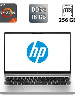 Ноутбук б-клас hp probook 445 g10 / 14" (1920x1080) ips / amd ryzen 5 7530u (6 (12) ядер по 2.0 - 4.5 ghz) / 16 gb ddr4 / 256 gb