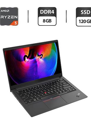 Ноутбук б-клас lenovo thinkpad e14 gen 2 / 14" (1920x1080) ips / amd ryzen 5 4600u (6 (12) ядер по 2.1 - 4.0 ghz) / 8 gb ddr4 /