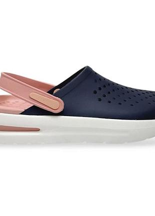 Crocs inmotion clog navy melon, кроксы инмоушен темно синие мужские унисекс оригинал + коробка