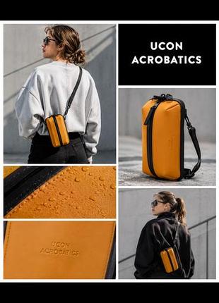 Сумка через плече оригінал бренд ucon acrobatics matteo bag honney mustard.
