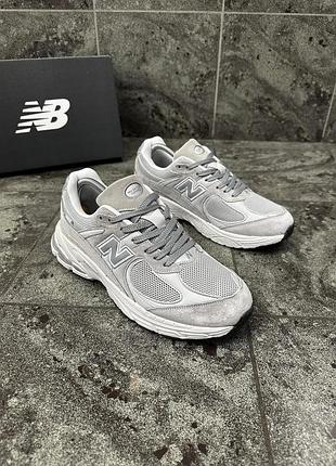 Кроссовки new balance 2002r светло серые нью баланс 2002 мужские
