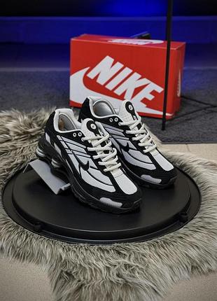 Кросівки nike shox ride 2 sp найк шокс райд 2 сп чорно-білі для спорту та повсякденного носіння