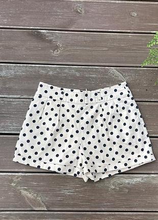 Шорти світло-бежеві в горошок atmosphere бірка uk 8 - на підлітку