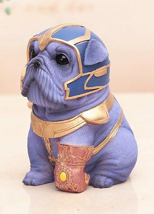 Копилка французский бульдог танос фигурка копилка thanos resteq 13 см. статуэтка копилка из фильма Герогины (avengers).
