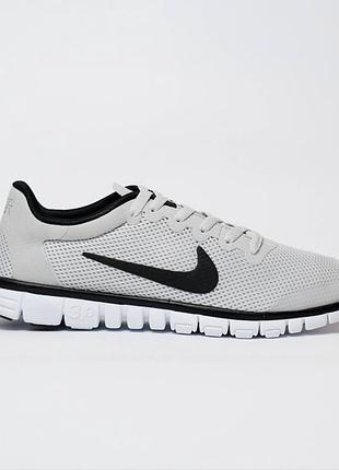 Nike free run 3.0 v2 silver white black