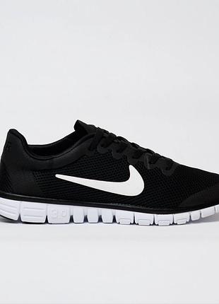 Nike free run 3.0 v2 black white