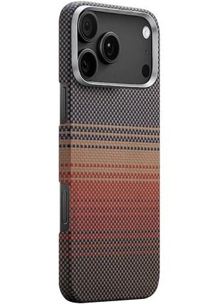 Чехол pc carbon protection slim with magsafe для apple iphone 17 pro max (6.9") red