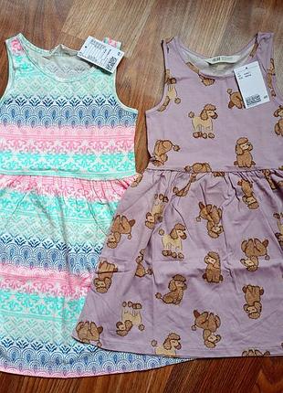 Новые платья (сарафаны) h&amp;m размер 4-6 лет
