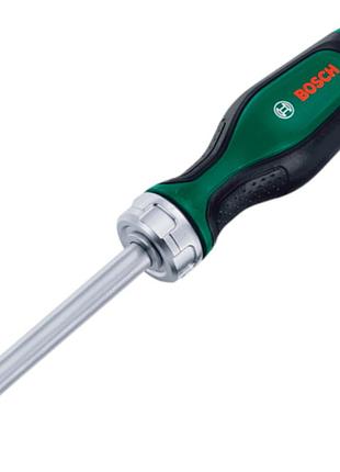Отвертка bosch с храповиком и 12 битами (1600a032v0)