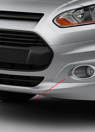 Накладки на противотуманные фары (2 шт., нержавейка) для ford connect 2014-2021 гг