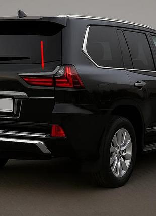 Хромированные накладки на задние фонари blackedition (для 2016-2026) для lexus lx570/450d