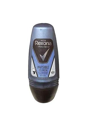 Дезодорант (ролик) чел. 50 мл инвизибл айс тм rexona