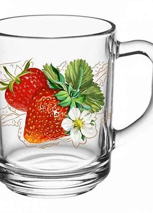 Чашка 250мл gren tea полуниця 3д тм farglass