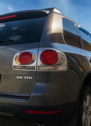 Накладки задні ліхтарі 2008-2011 (2 шт., пласт) для volkswagen touareg рр